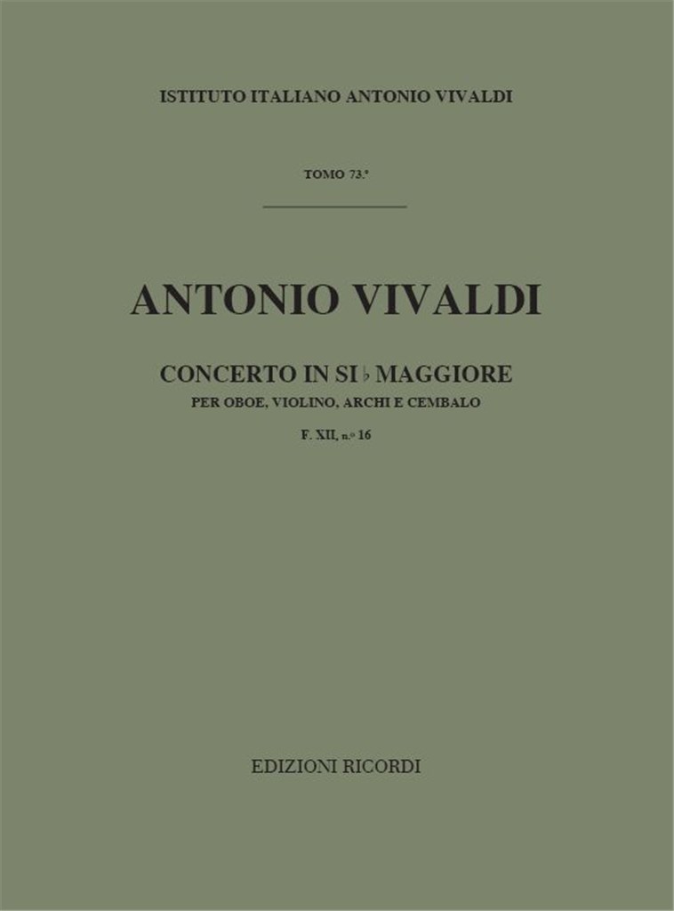 Concerti Per Strumenti Diversi, Archi E B.C.: